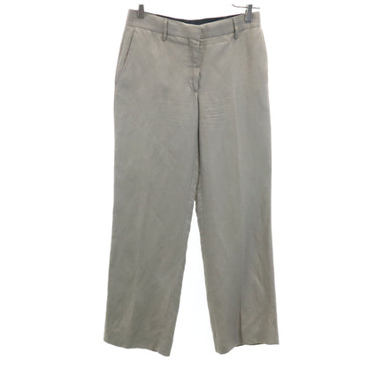 GIVENCHY Linen Blend Slacks Grey Brown Size 36