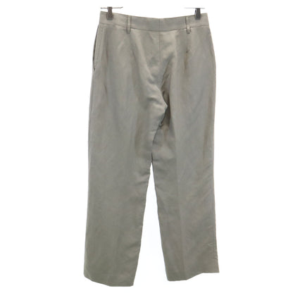 GIVENCHY Linen Blend Slacks Grey Brown Size 36