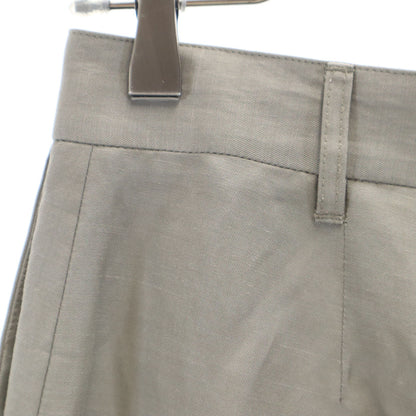 GIVENCHY Linen Blend Slacks Grey Brown Size 36