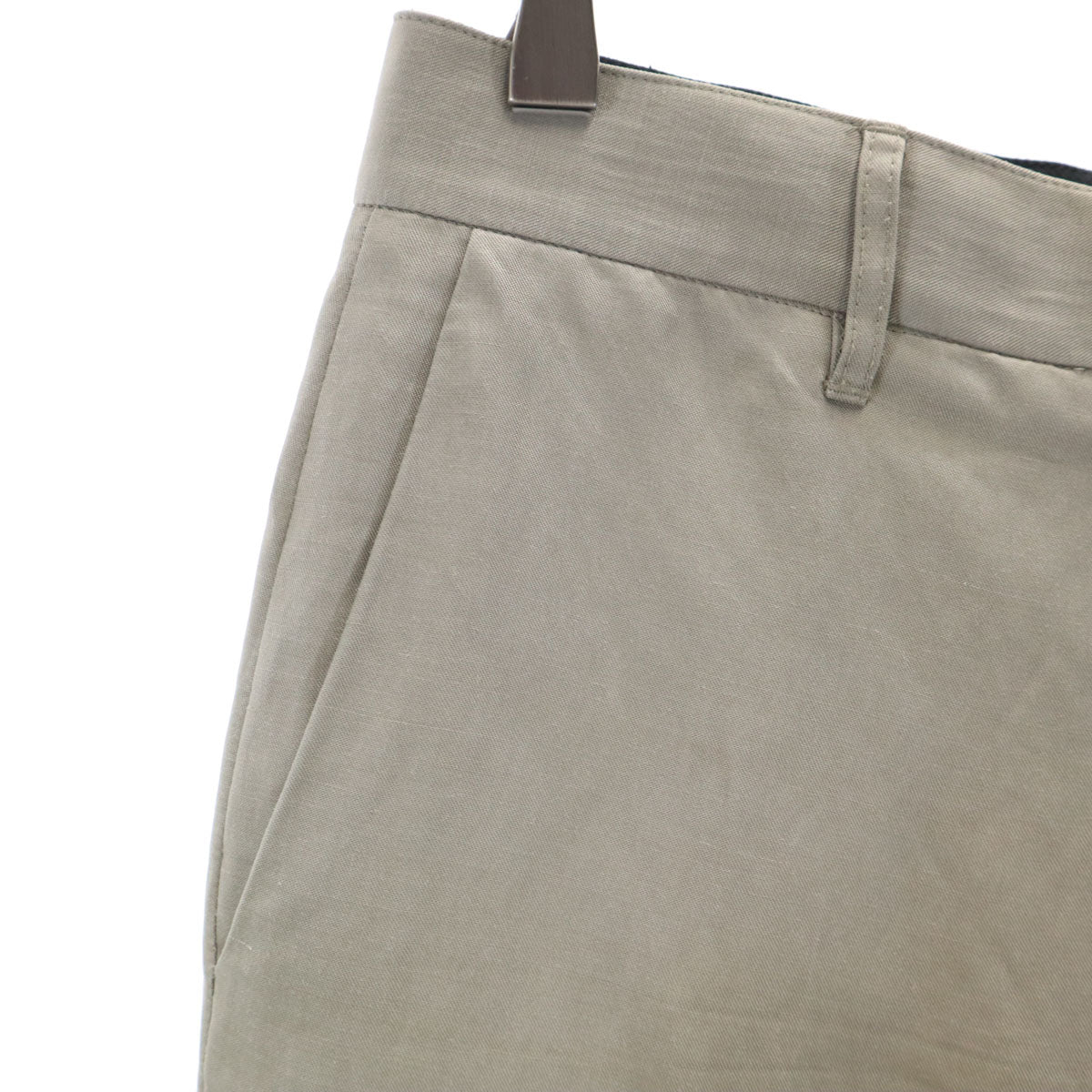 GIVENCHY Linen Blend Slacks Grey Brown Size 36