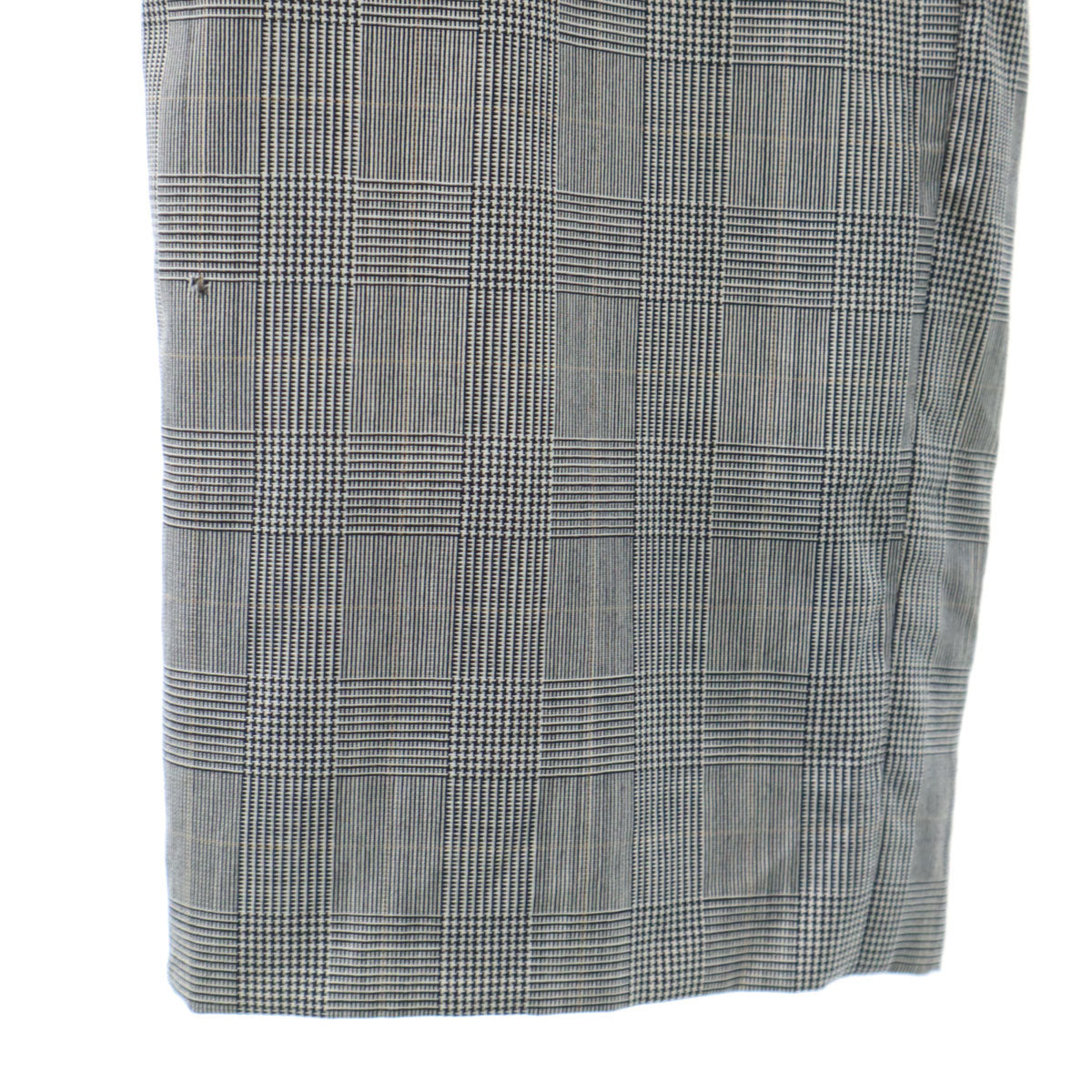 PRADA Hungarian Made Glen Check Slacks Gray Size 48R