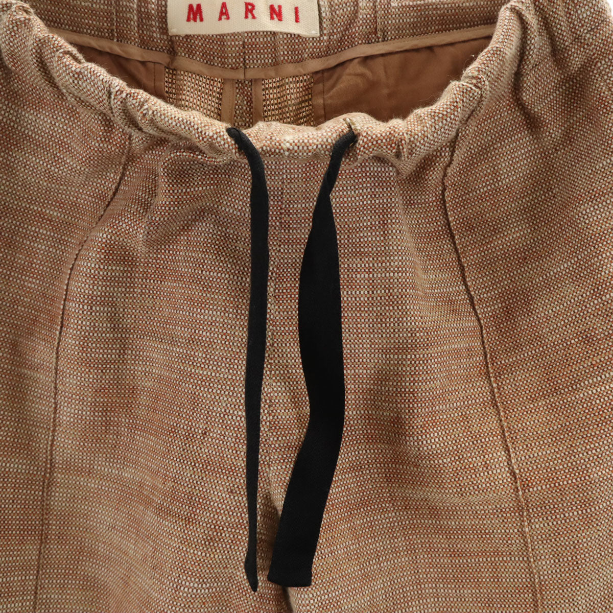 MARNI Made in Italy Cotton Pants Beige Size 38