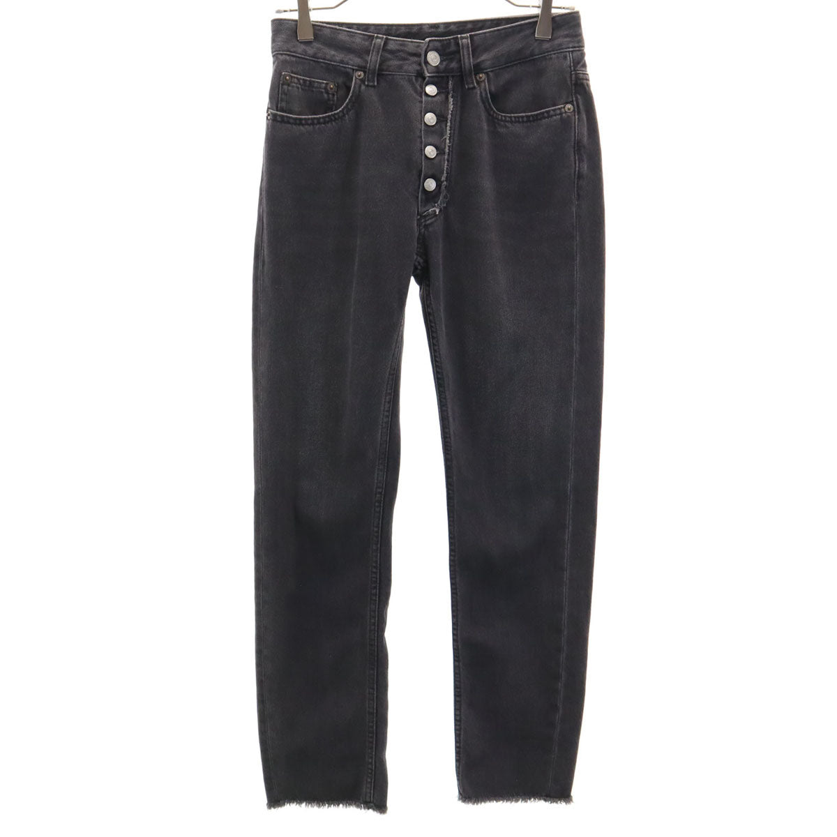 MM6 Maison Margiela Cut-Off Slim Jeans Black Size 38