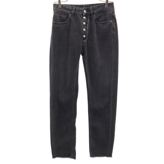 MM6 Maison Margiela Cut-Off Slim Jeans Black Size 38