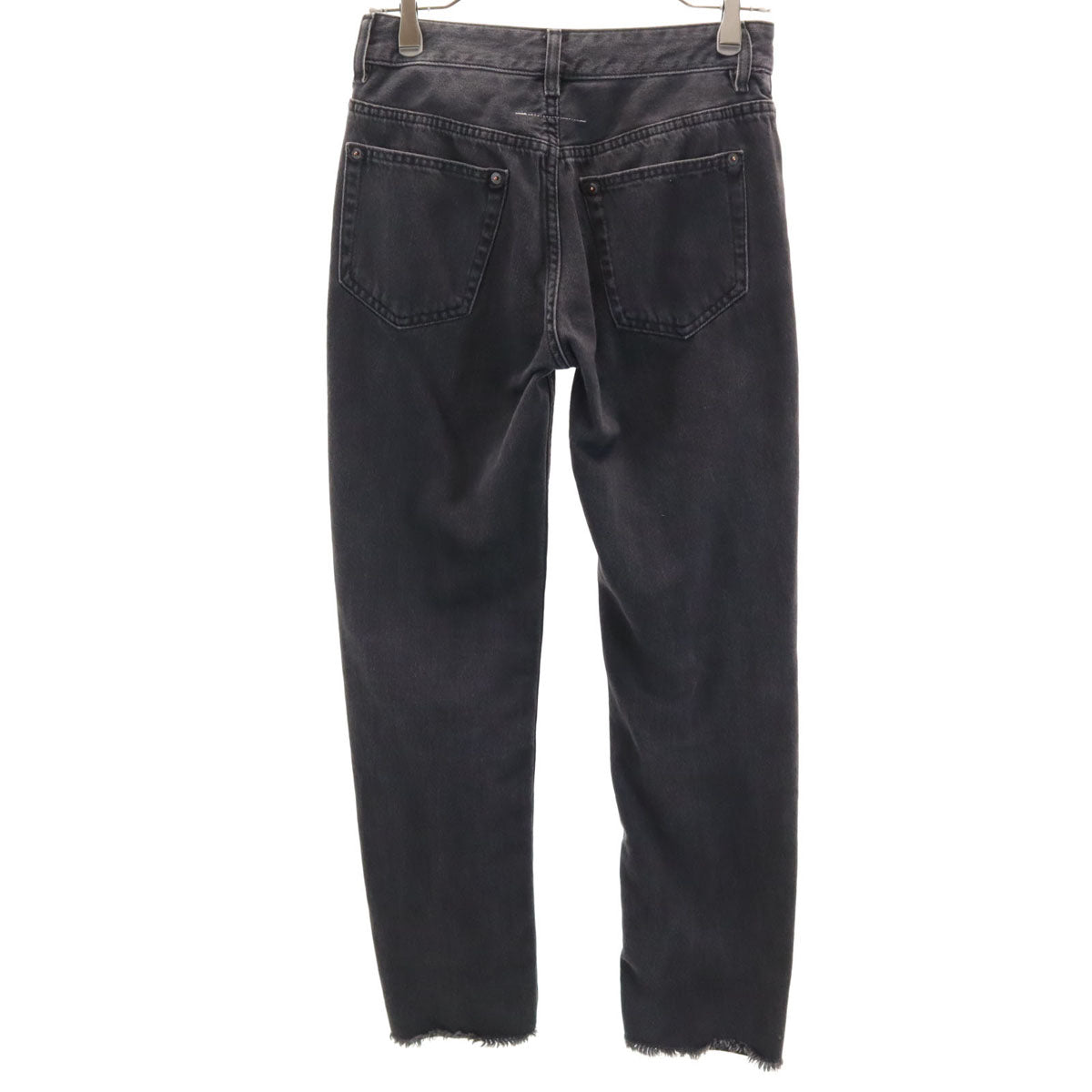 MM6 Maison Margiela Cut-Off Slim Jeans Black Size 38
