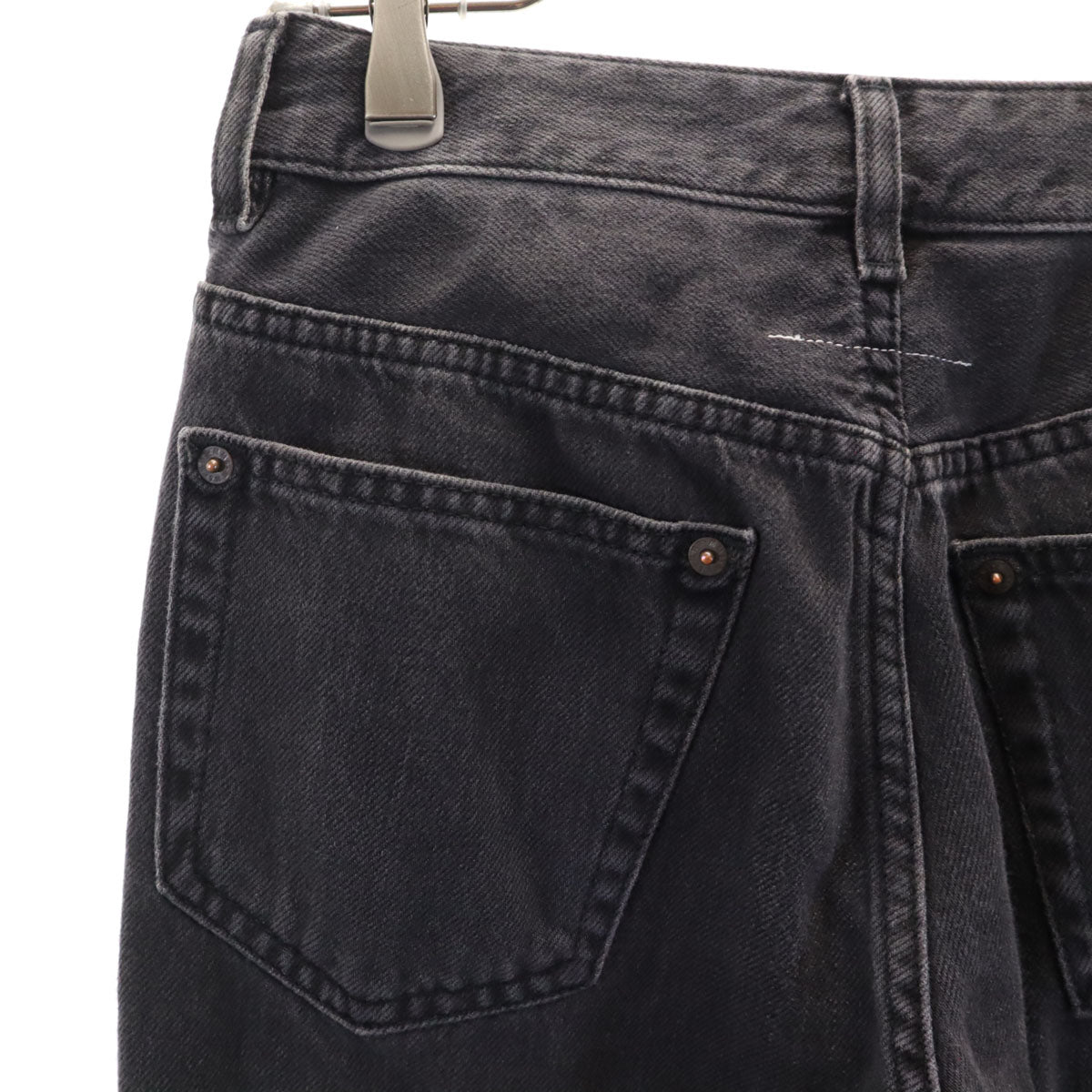 MM6 Maison Margiela Cut-Off Slim Jeans Black Size 38