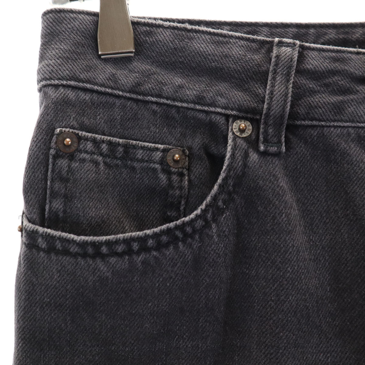MM6 Maison Margiela Cut-Off Slim Jeans Black Size 38