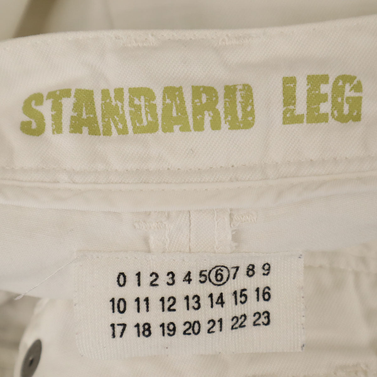 MARTIN MARGIELA Italian Made Straight Pants White Size 38