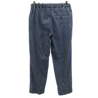 MIUMIU Denim-Like Easy Ankle Pants Navy Size 38