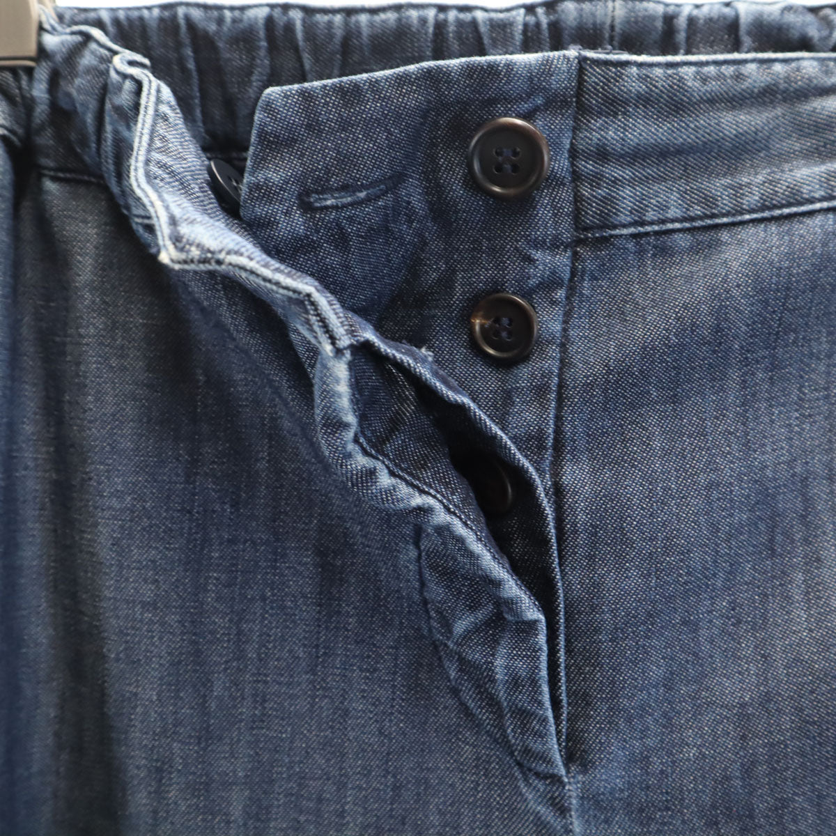 MIUMIU Denim-Like Easy Ankle Pants Navy Size 38