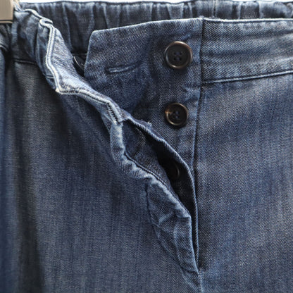 MIUMIU Denim-Like Easy Ankle Pants Navy Size 38