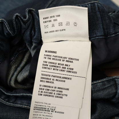 MIUMIU Denim-Like Easy Ankle Pants Navy Size 38
