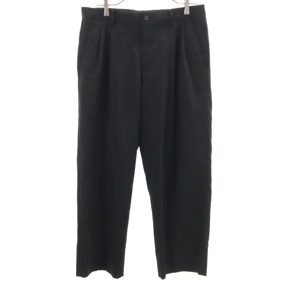 ISSEY MIYAKE WHITE LABEL Crinkle Slacks Black Size 3