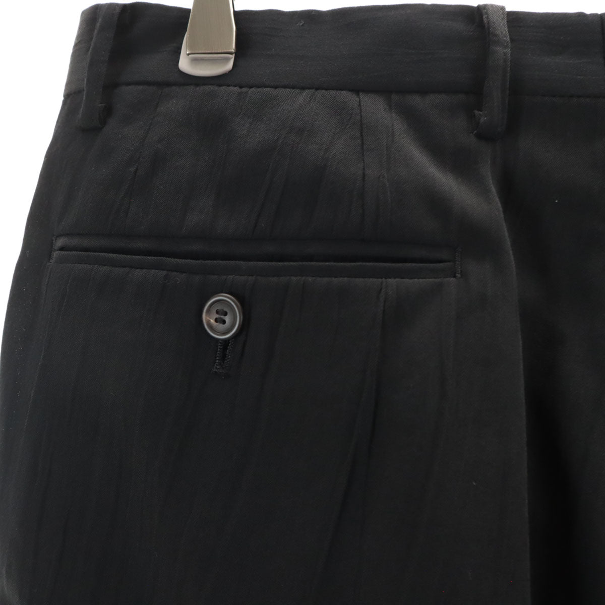 ISSEY MIYAKE WHITE LABEL Crinkle Slacks Black Size 3