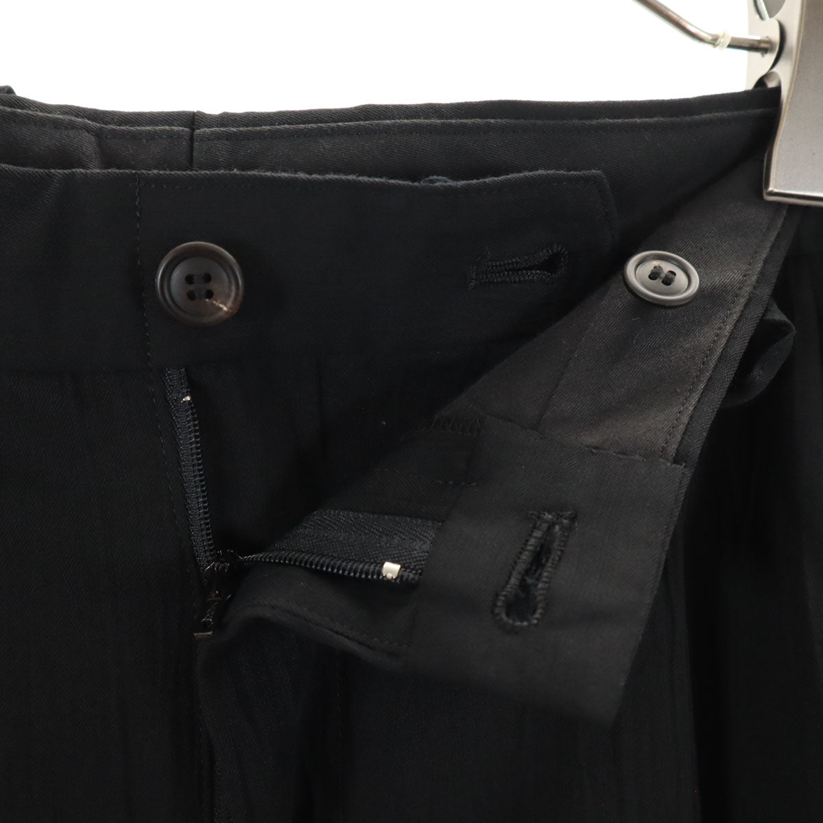 ISSEY MIYAKE WHITE LABEL Crinkle Slacks Black Size 3