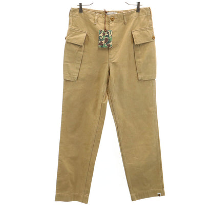 Bape A BATHING APE Japanese Work Pants Beige Size M