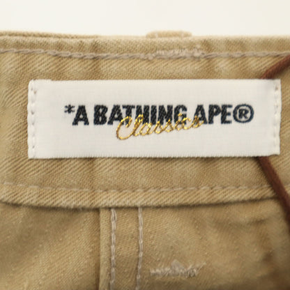 Bape A BATHING APE Japanese Work Pants Beige Size M