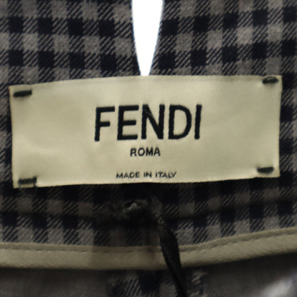 FENDI Gingham Check Pants Size 40