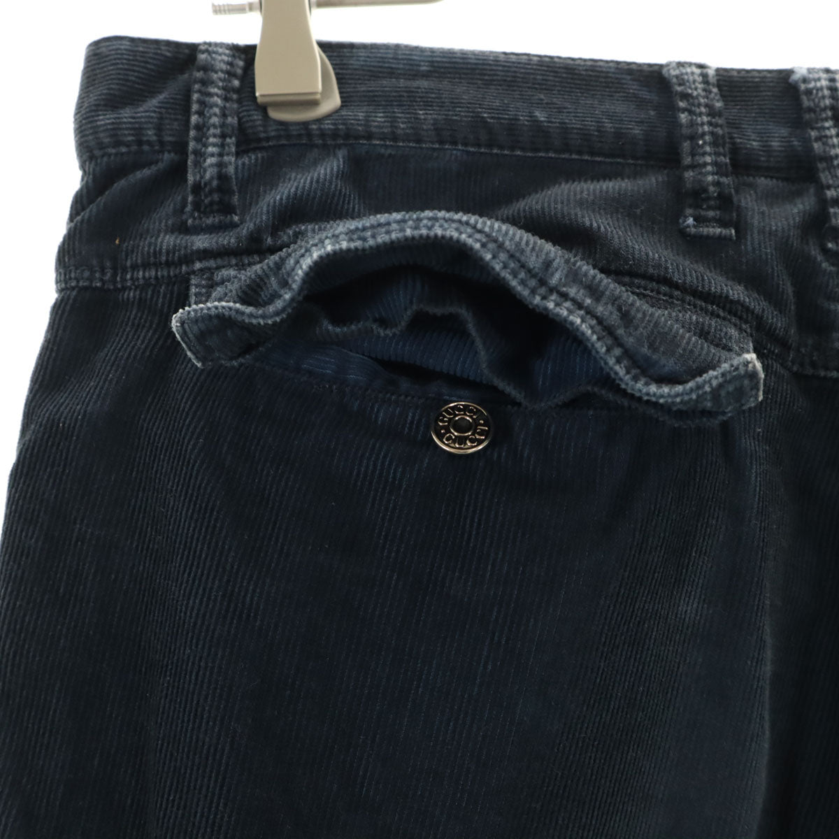 GUCCI Made in Italy Corduroy Cargo Pants Blue Size L