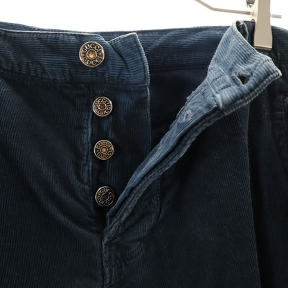 GUCCI Made in Italy Corduroy Cargo Pants Blue Size L