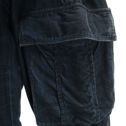 GUCCI Made in Italy Corduroy Cargo Pants Blue Size L