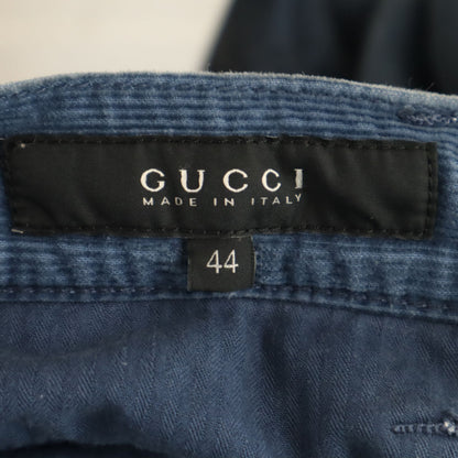GUCCI Made in Italy Corduroy Cargo Pants Blue Size L