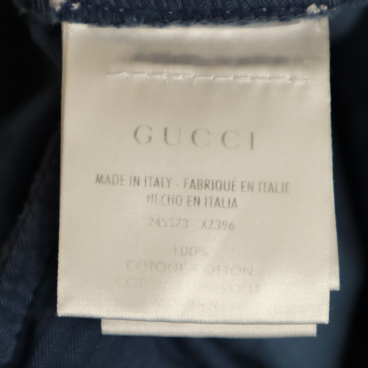 GUCCI Made in Italy Corduroy Cargo Pants Blue Size L