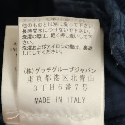 GUCCI Made in Italy Corduroy Cargo Pants Blue Size L
