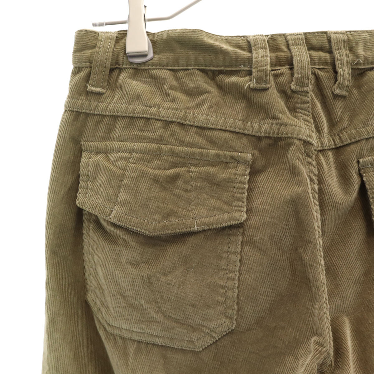 GUCCI Skinny Corduroy Button Fly Pants Khaki Green Size 44