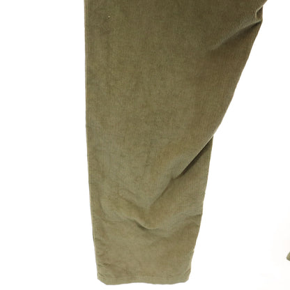 GUCCI Skinny Corduroy Button Fly Pants Khaki Green Size 44