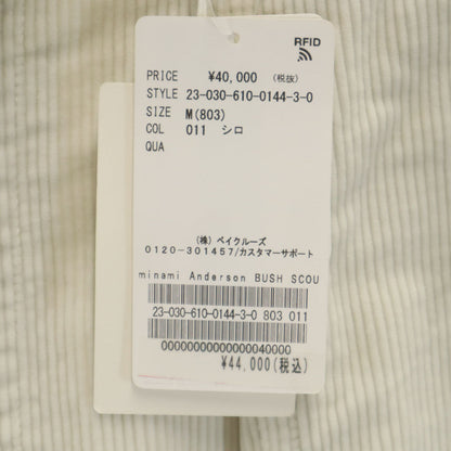 Anderson Corduroy Casual Pants Ivory Size M