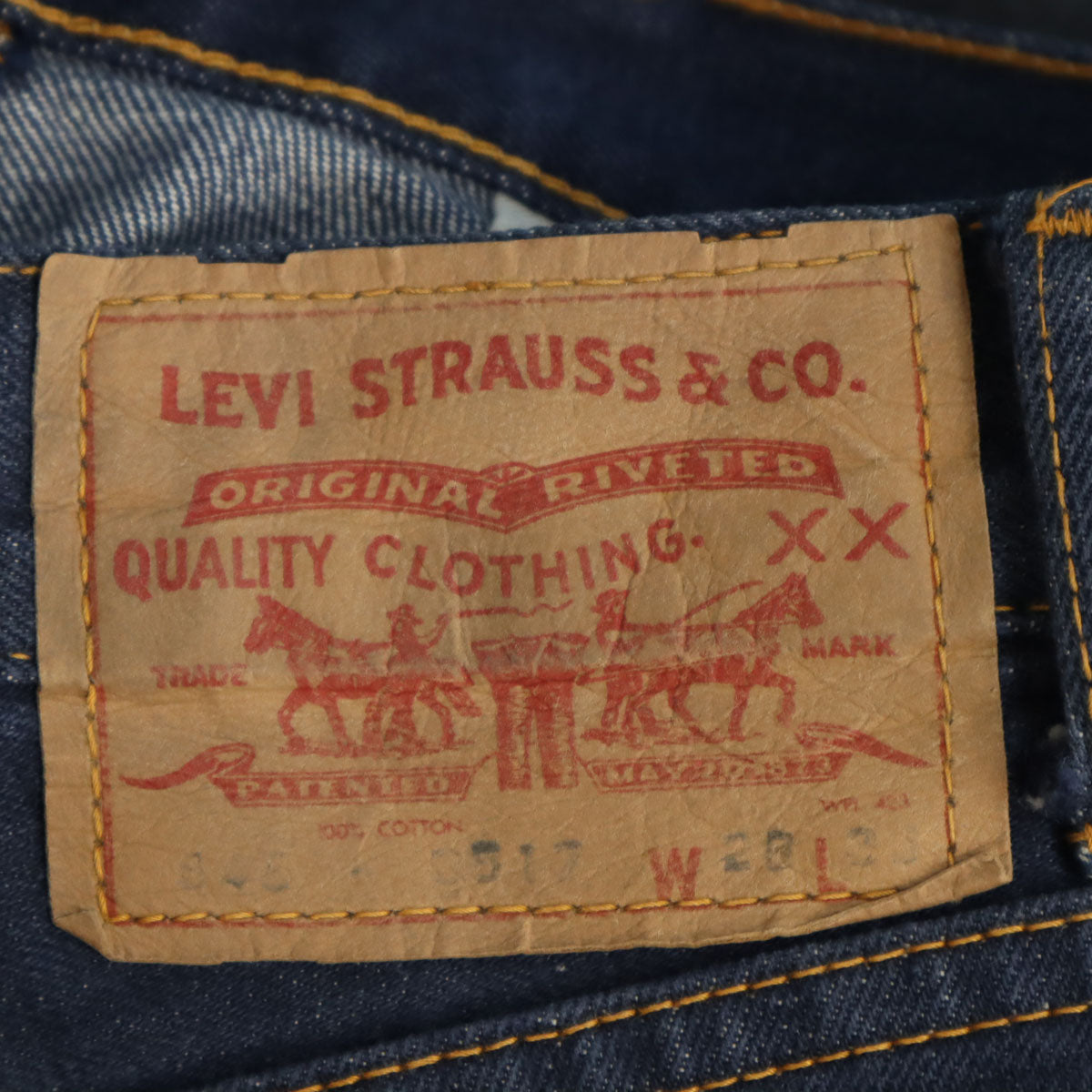 Levi's 70s Big E Orange Tab Jeans Navy