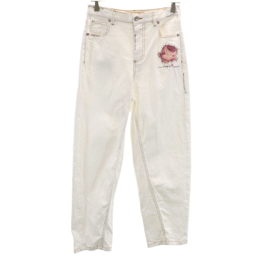 MARNI Italian Tapered Pants White Size 36
