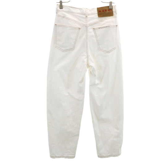 MARNI Italian Tapered Pants White Size 36