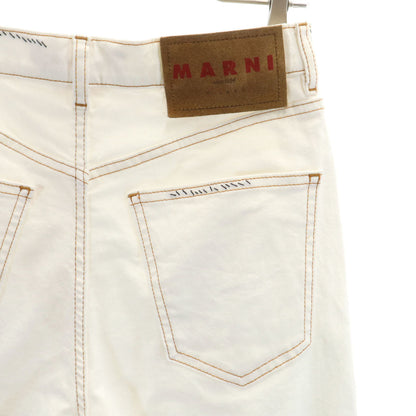 MARNI Italian Tapered Pants White Size 36
