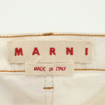 MARNI Italian Tapered Pants White Size 36