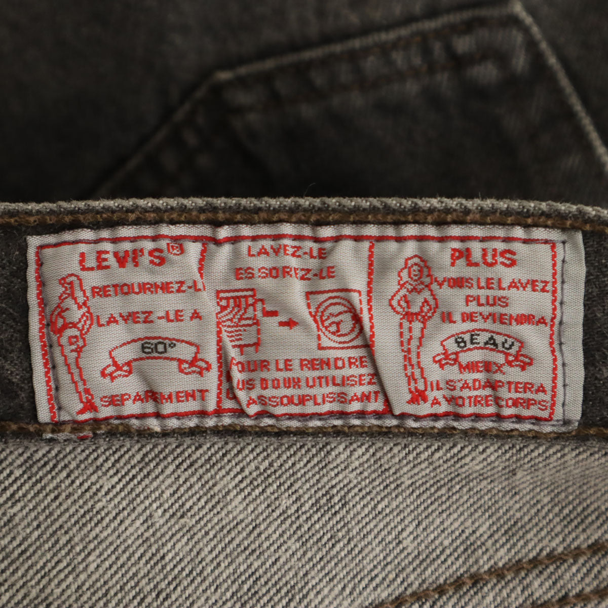 Levi's 80s Old Euro Tapered Black Jeans Size W33