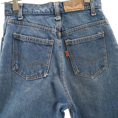 Levi's 70s USA Made Orange Tab Washed Blue Jeans Size JP 7