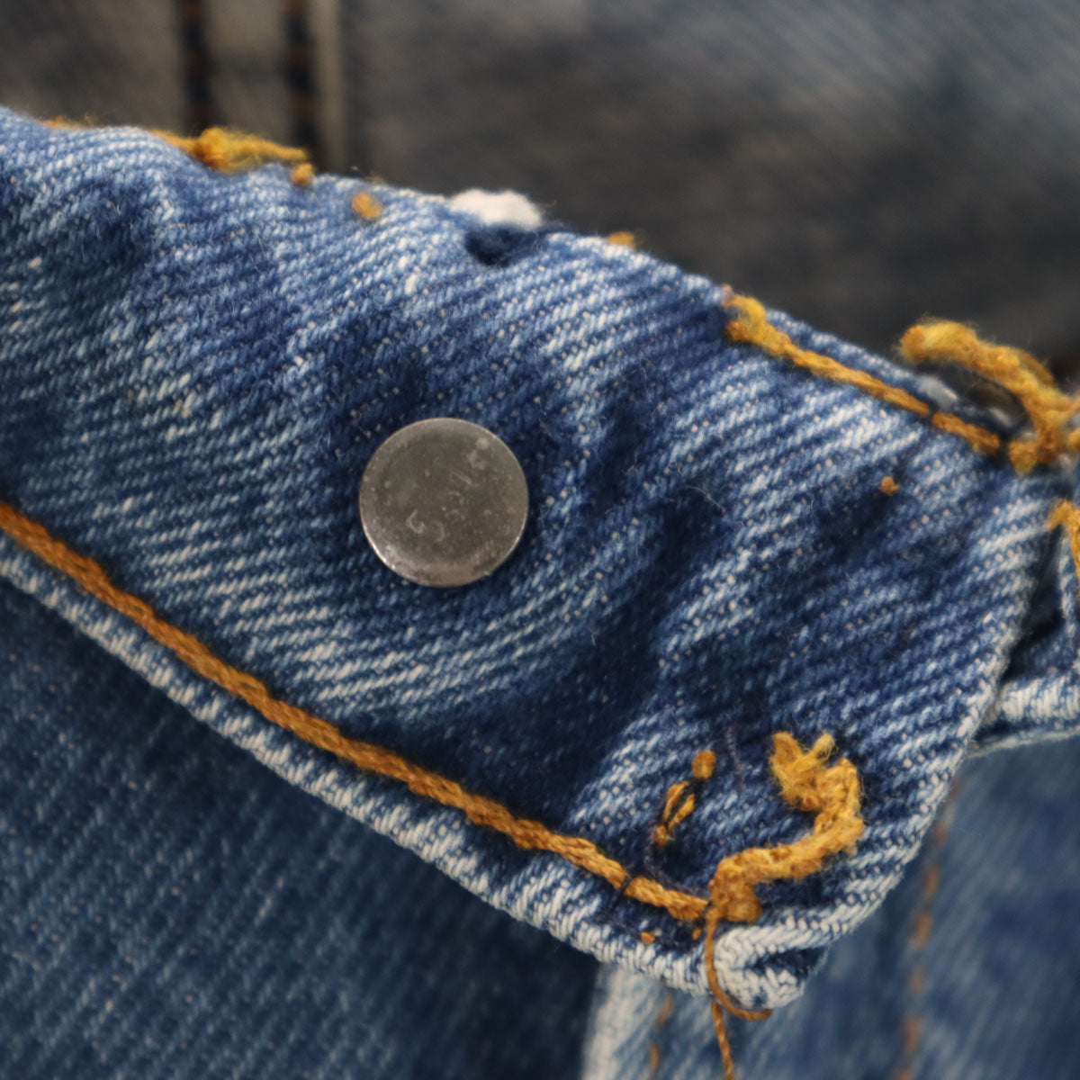 Levi's 70s USA Made Orange Tab Washed Blue Jeans Size JP 7