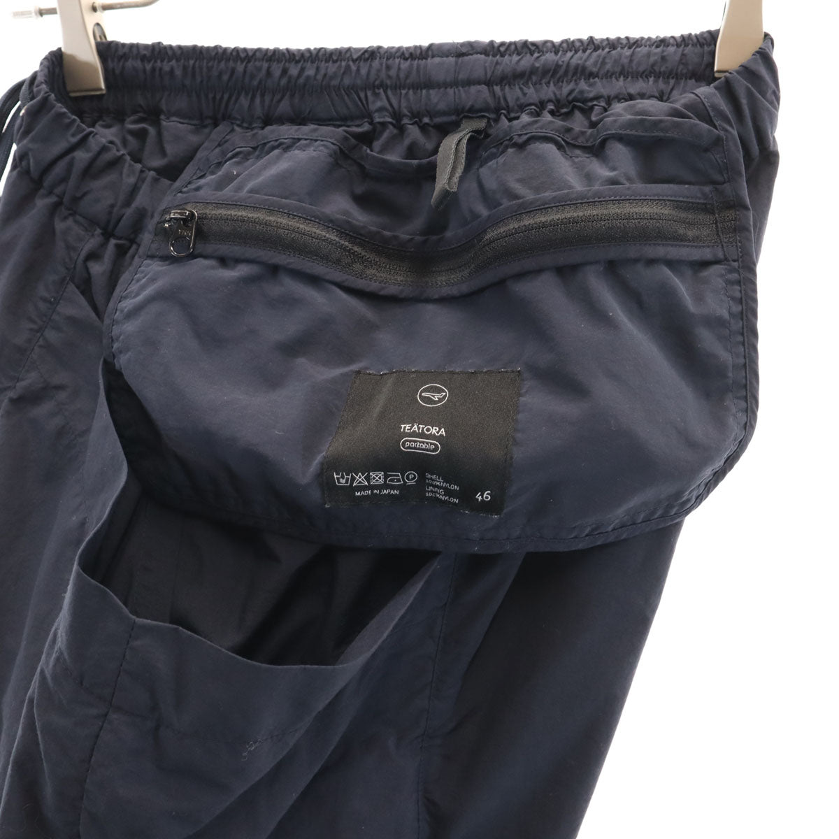 TEATORA Japan Made Packable Nylon Pants Navy Size 46