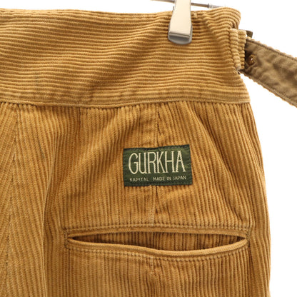 KAPITAL Made in Japan Gurkha Corduroy Pants Camel Size 3