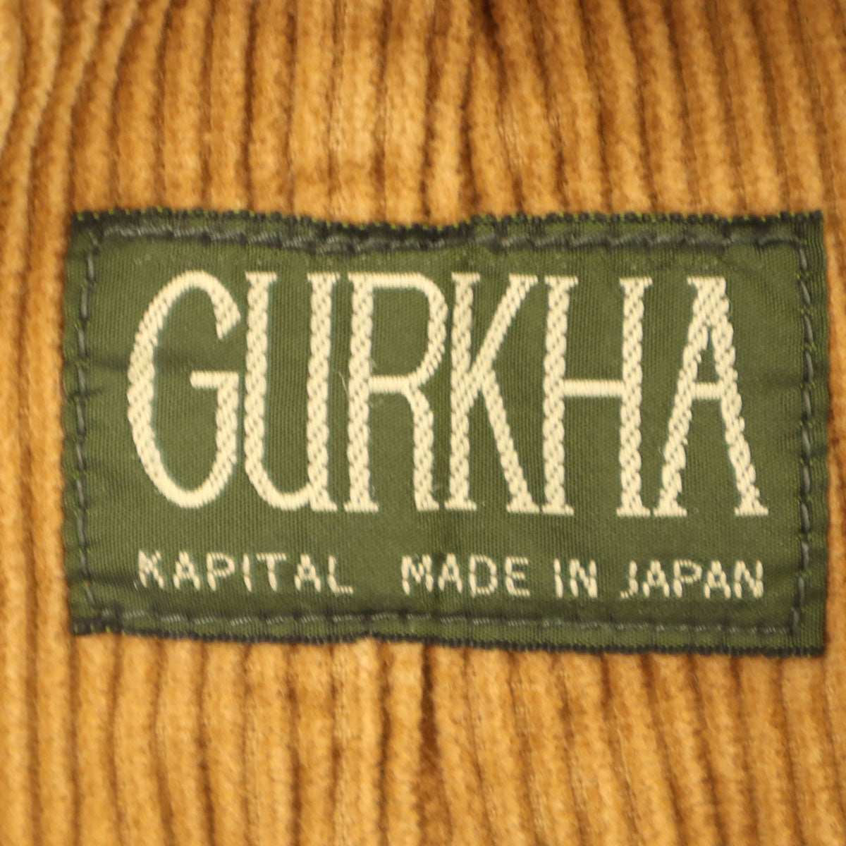 KAPITAL Made in Japan Gurkha Corduroy Pants Camel Size 3