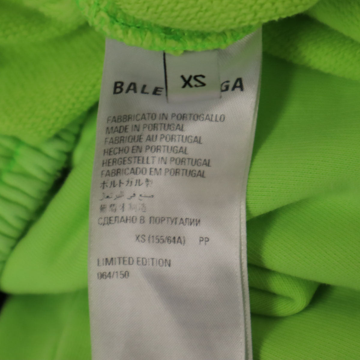 BALENCIAGA Acid Arab Collab Sweatpants Neon Green Size XS