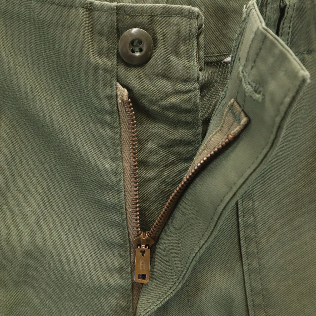US ARMY 70s Vintage Military Baker Pants Khaki