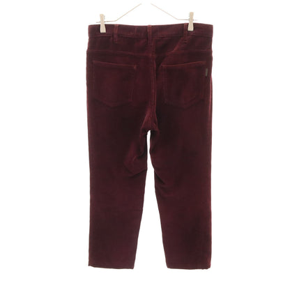 PRADA 2017 Italian Corduroy Pants Bordeaux Size 46