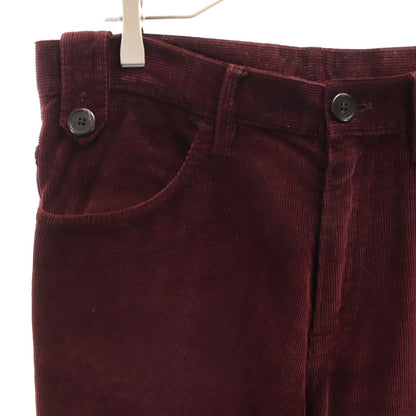 PRADA 2017 Italian Corduroy Pants Bordeaux Size 46