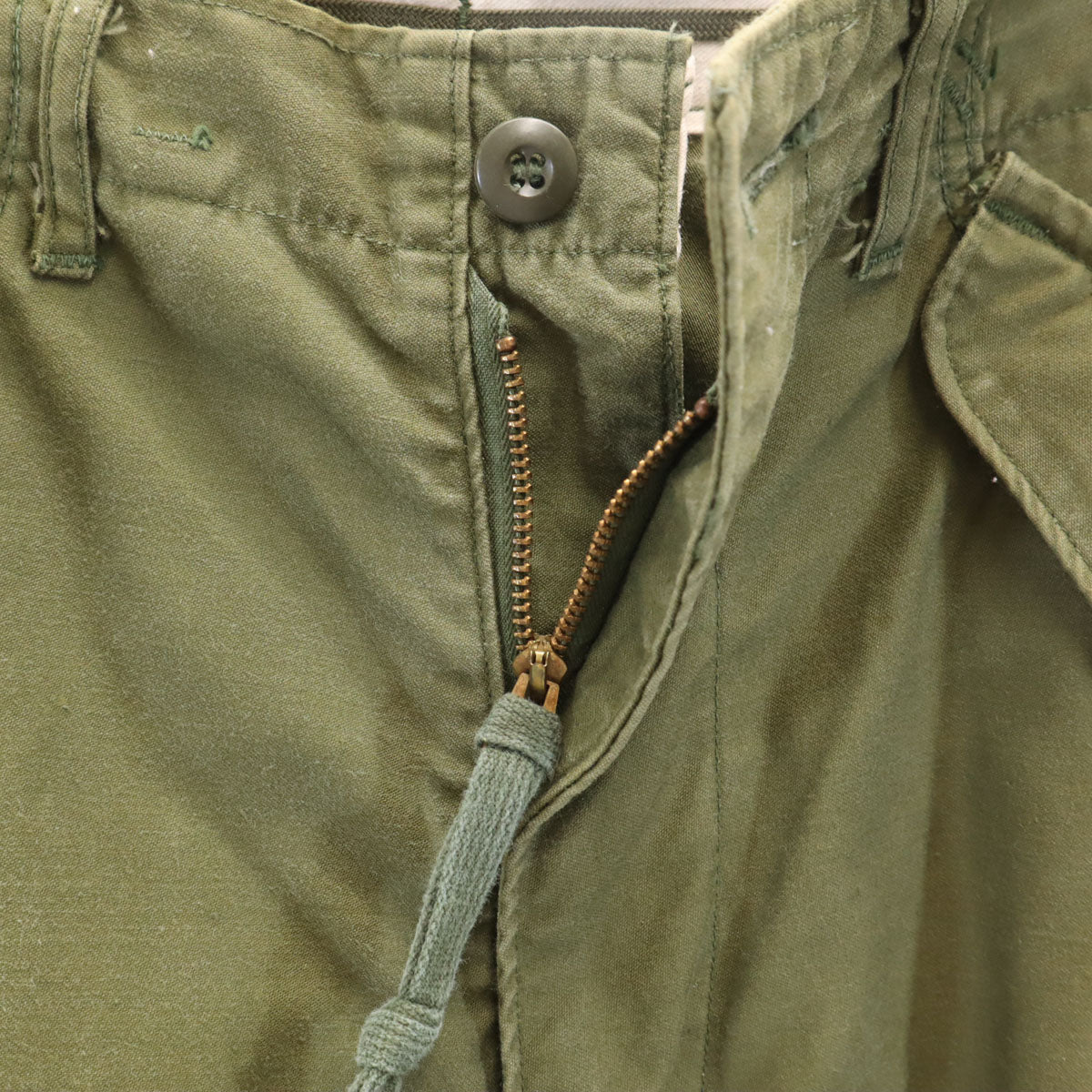 US ARMY 70s Vintage M-65 Field Pants Khaki Size S