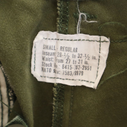 US ARMY 70s Vintage M-65 Field Pants Khaki Size S