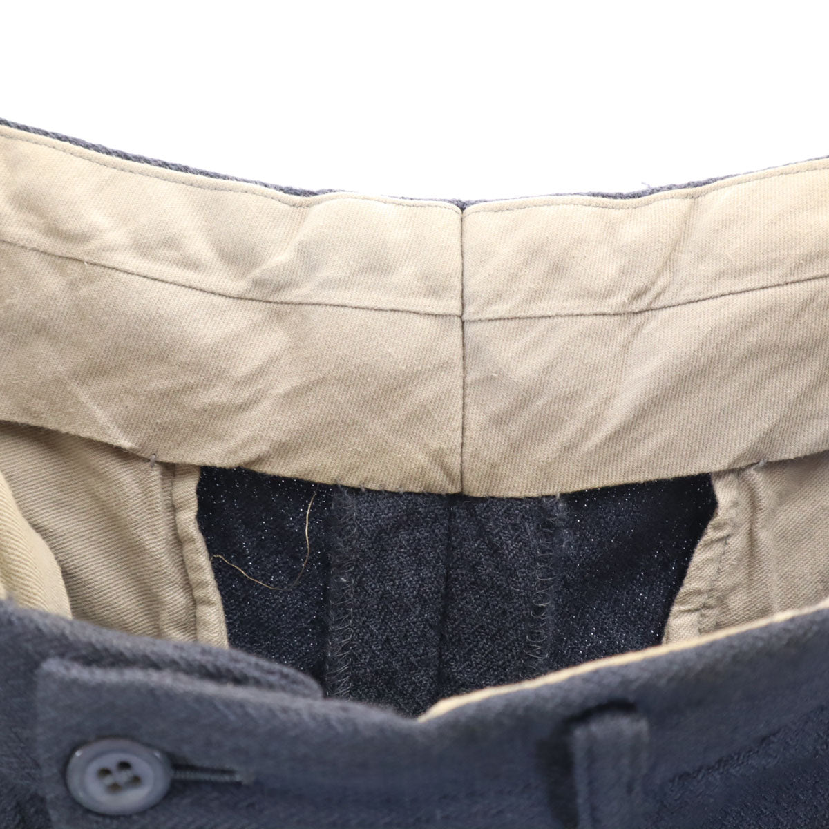 COMME des GARCONS 90s Japanese Wool Slacks Navy Size M