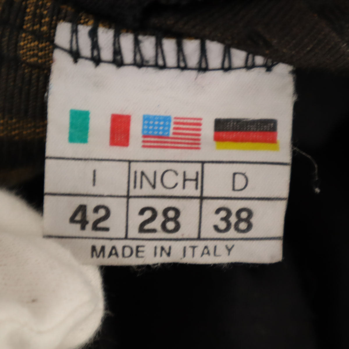 FENDI jeans Italian Zucca Pattern Pants Brown Size X0